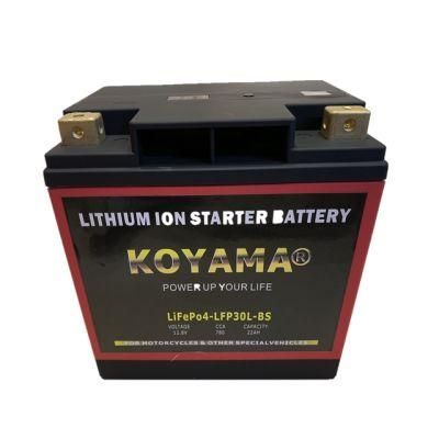 High Quality LiFePO4 LFP30L-BS/Ytx30L-BS Lithium Motorcycle Battery