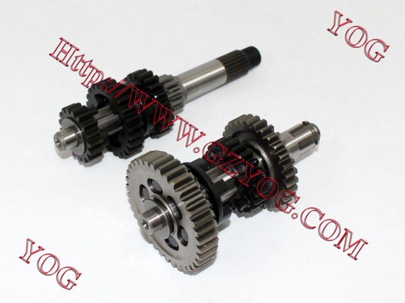 Motorcycle Engine Gear Box Transmission Transmicion Eje Cambios Comp. Qingqi200 Ybr125 Cg125