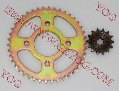 Yog Motorcycle Spare Parts Rear Front Chain Sprocket Bajaj Bm150