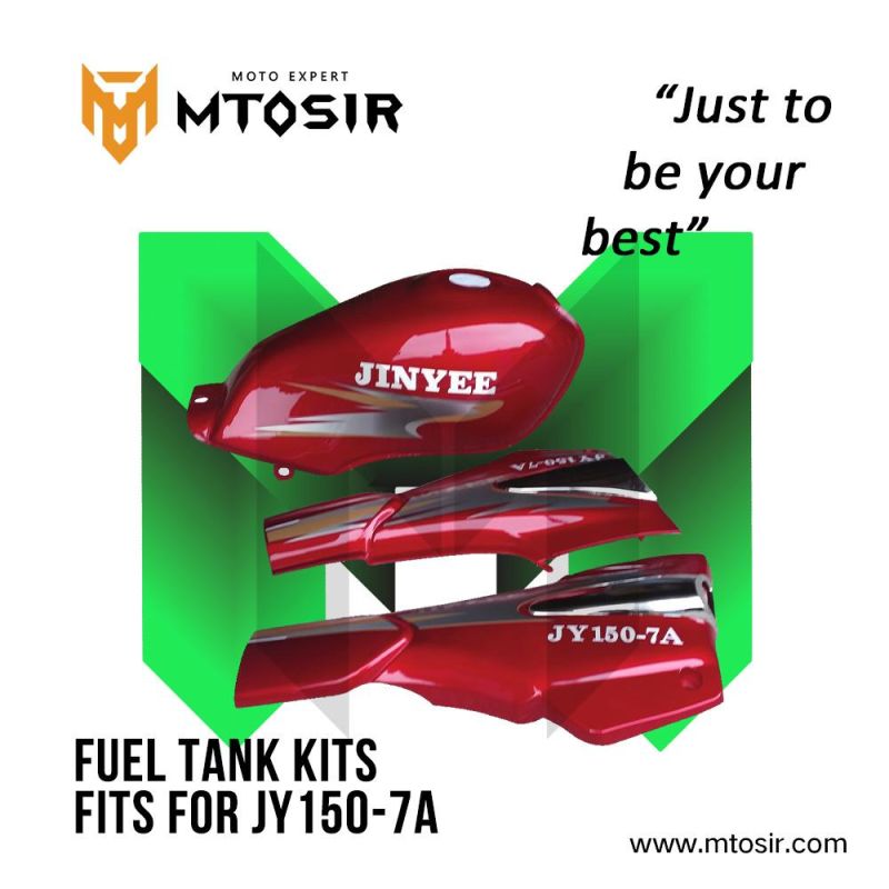 Mtosir Motorcycle Fuel Tank Kits Hj150-3A Dark Red Side Cover Motorcycle Spare Parts Motorcycle Plastic Body Parts Fuel Tank