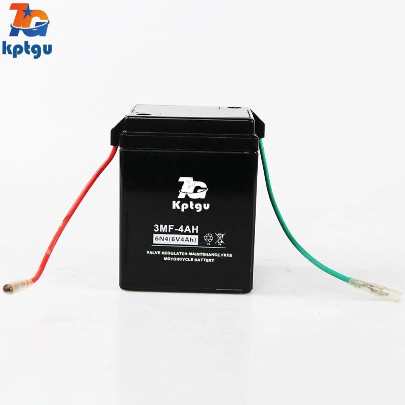 6n4-6V4ah Lower Self Discharge AGM Rechargeable Lead Acid Motorcycle Battery
