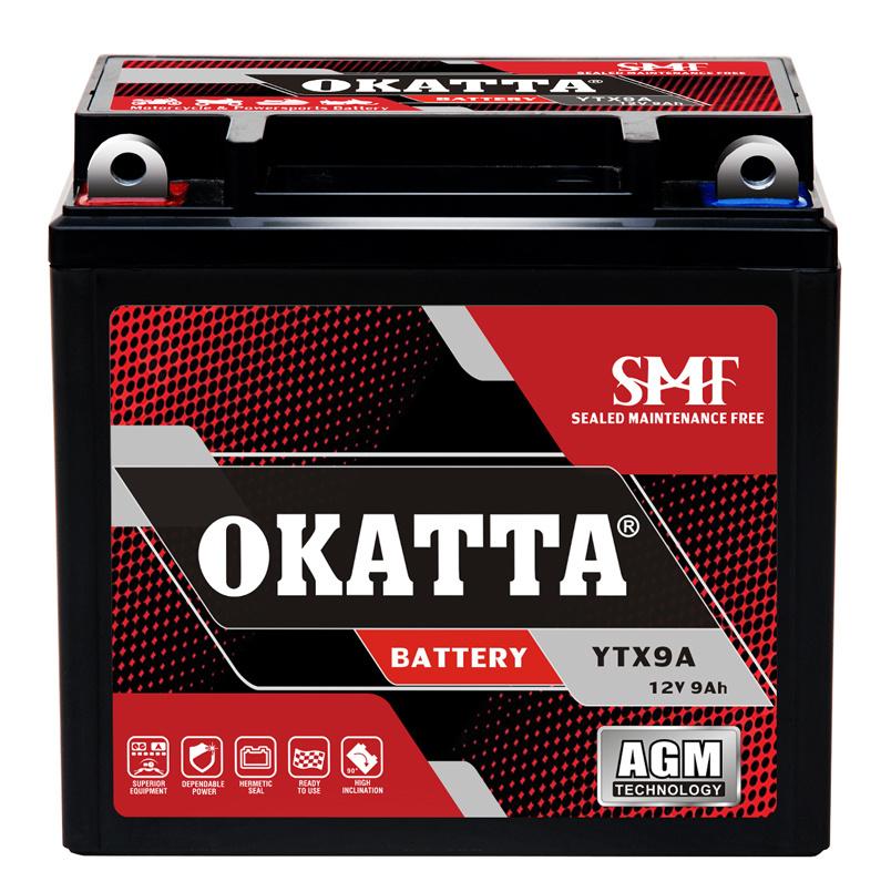 12V Ytx9a AGM Mf Motorcycle Battery 9ah Repalce Yuasa 12n9-4b, 12n9-3b