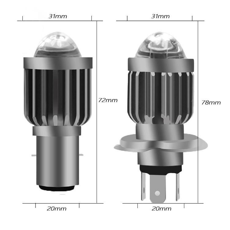 Motorcycle LED Bulb Concentrating Ultra-Bright Near-Light Lamp 12-80V Dual-Color Modified Lamp