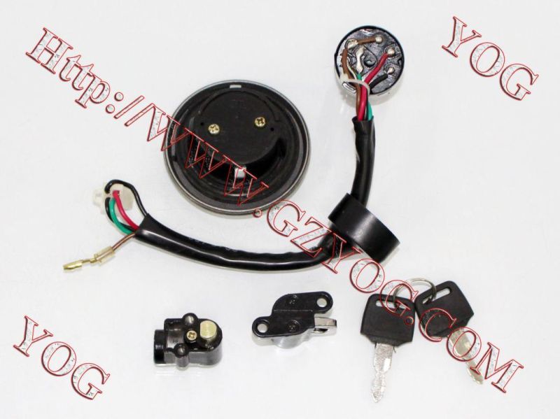 Yog Spare Parts Motorcycle Bajaj Boxer Tvs Key Ignition Switch Bros150 Nxr Cg125 Biz125 Scooter Gy6 Wave110 Ybr125 Ft125 Ds150 Vs90 CS125 Cgl125 Gl125 Titan150