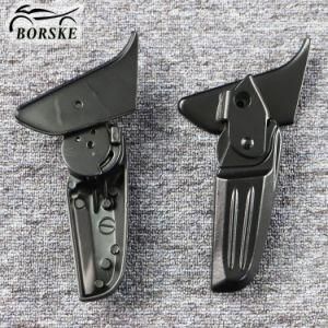 Motorcycle Foot Pegs Step Aluminum Black Scooter Foot Rest Rear Passenger Foldable Pedals for Vespa Primavera Sprint 150