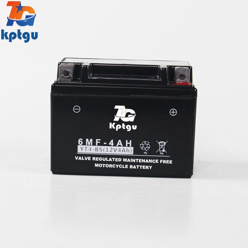 Yt4-12V4ah Totally Maintenance-Free AGM Rechargeable Lead Acid Motorcycle Battery