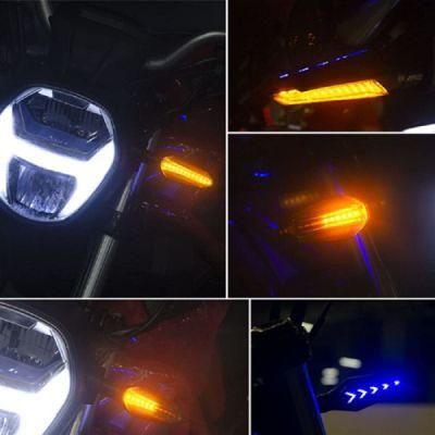 Universal LED Motorcycle Turn Signal 12V IP68 Waterproof Sequential Amber Flasher Indicator Blinker Rear Light
