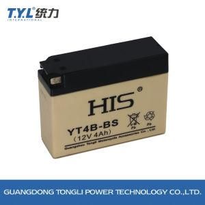 Yt4b-BS 12V2.3ah Maintenance Free Lead Acid Motorcycle Battery His Cream Color