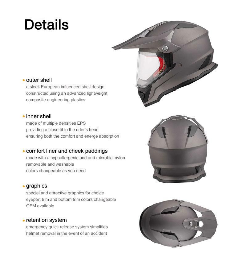 High Quality Safety Full Face Helmet Motorcycle with ECE and DOT Approved