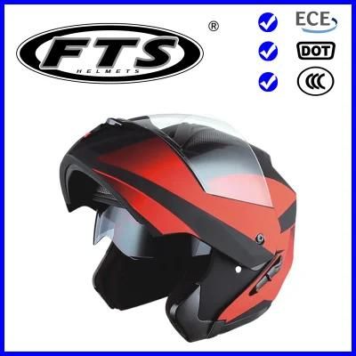 Motorcycle Accessory Safety Protector ABS Modular Helmet Flip up Full Face Jet Open Half F286 DOT &amp; ECE Approved