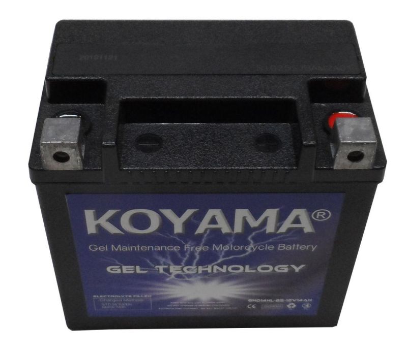 Motorcycle Starting Gel Battery Ytx14ahl-BS 12V12ah Gel Motorcycle Battery