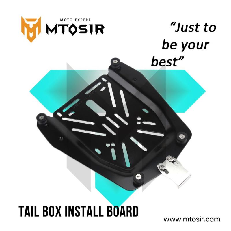 Mtosir High Quality Tail Box Install Board Metal Instal Pad for Universal Motorcycle Scooter Rear Box Install Panel Two Sizes