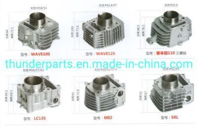 Parts for Motorcycle Wave100/125/110 53mm/52.4/57mm/LC135 54/57/62mm/Mio 50/51/57.4mm/SRL 51/55mm