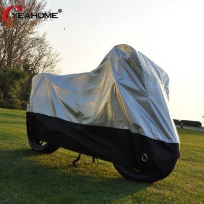 210d Silver Black Oxford Water-Proof Motorcycle Cover Anti-UV Motorbike Cover