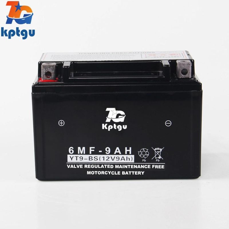 Yt9-12V9ah AGM Scooter Battery Rechargeable Lead Acid Motorcycle Battery