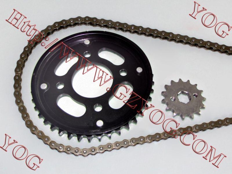 Yog Motorcycle Chain System Chain Sprocket Kit Tvs Victor Glx125 Tvs125