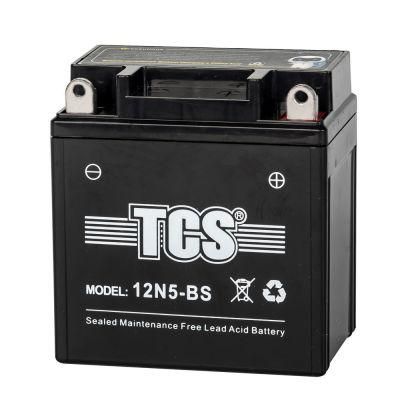 TCS Sealed Maintenance Free Motorcycle Battery 12N5-BS