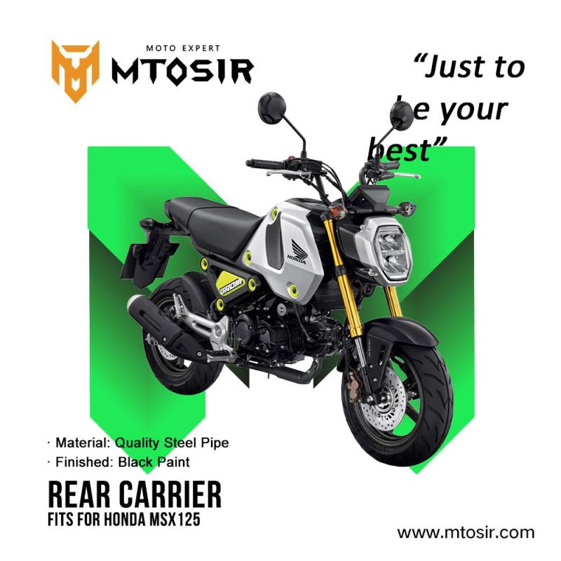 Mtosir Motorcycle Spare Parts Accessories Rear Carrier M3 Monkey for Honda Msx 125 High Quality Professional Black Rear Carrier