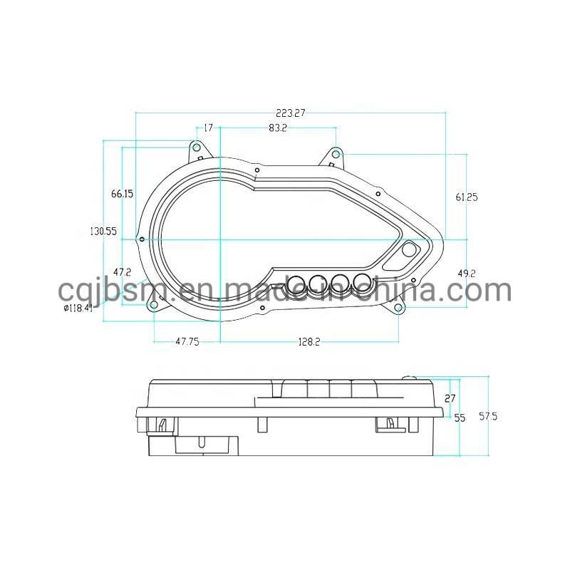 Cqjb Motorcycle Bike Spare Parts Digital Meter Speedometer