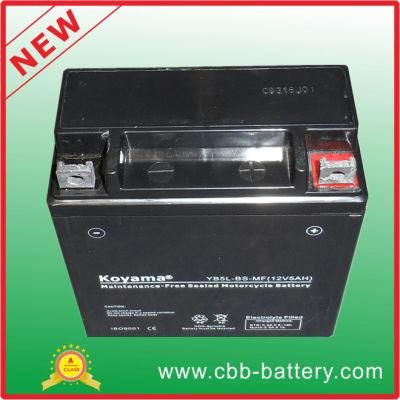 12V5ah Yb5l-BS-Mf Maintenance Free Motorcycle Lead Acid Battery