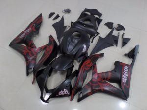 Motorcycle Body Parts Fairing for Cbr600rr 2007-2008 Matt Black Red Skull with Cbr Logo