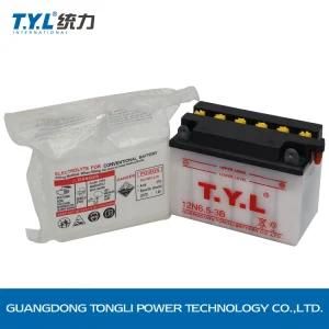 Tyl 12n6.5-3b 12V6.5ah White Color Water Motorcycle Battery