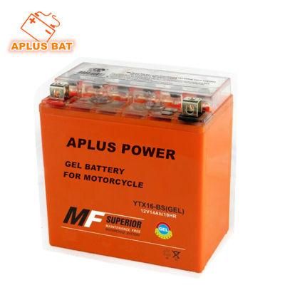 Ytx16-BS 12V 16ah Mf Storage Lead Acid Gel Motorcycle Batteries