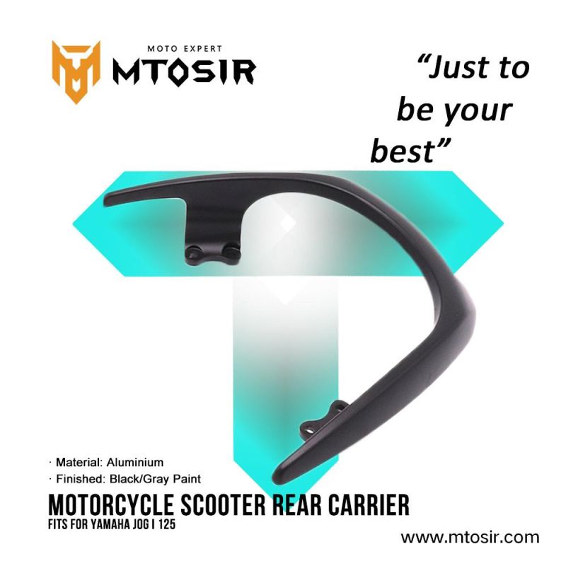 Mtosir Motorcycle Scooter Rear Carrier YAMAHA Jogi125 Black/Gray Paint High Quality Professional Rear Carrier for YAMAHA