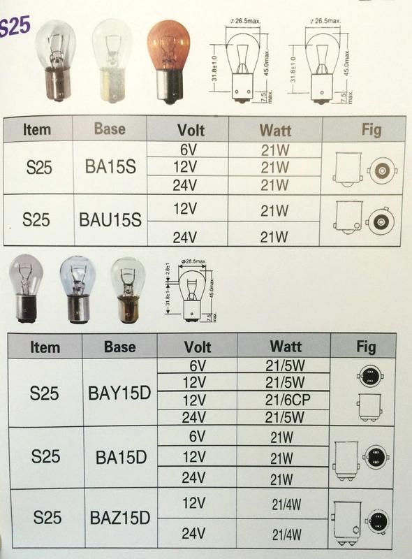 Motorcycle Parts Head Light Bulb