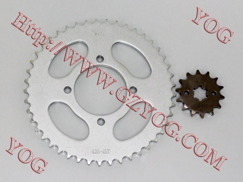 Motorcycle Sprocket Set Pinion Cgl125 Wy125 Cg125