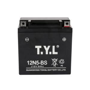 12V5ah/12n5-BS Motorcycle Lead-Acid Maintenance Free Battery for CD110