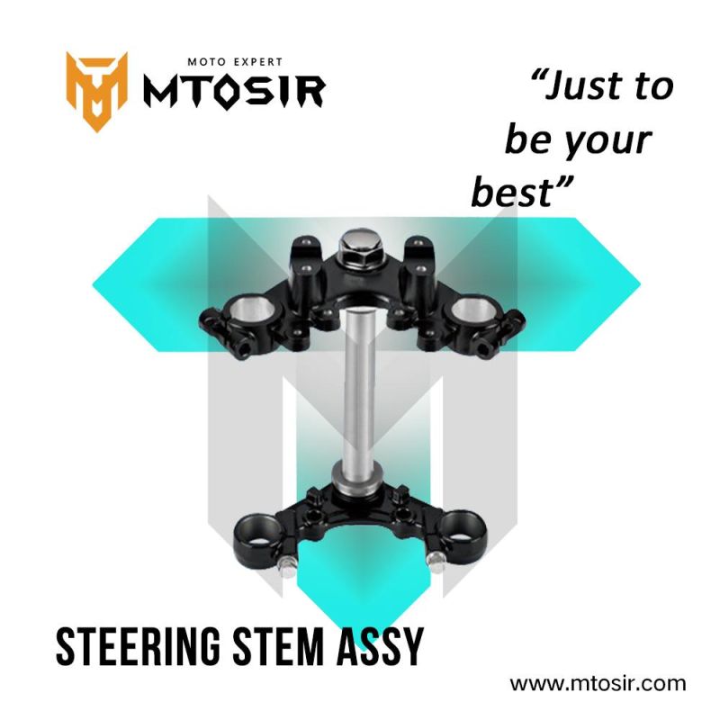 Mtosir High Quality Motorcycle Steering Stem Assy for Cg125 Dy125 Hj125-2A Wy125, Horse Cbt125 Scooter Motorcycle Spare Parts Motorcycle Accessories