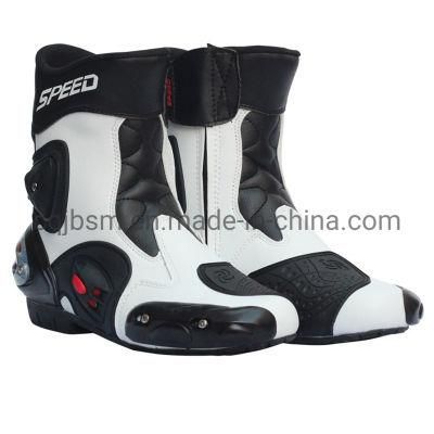 Cqjb Motorcycle Engine Spare Parts Speed Racing Shoes MID-Length Motorcycle Boots Racing Boots Motorcycle Shoes Motorcycle Shoes