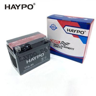 Motorcycle Parts Dry Battery for Yt4l-BS