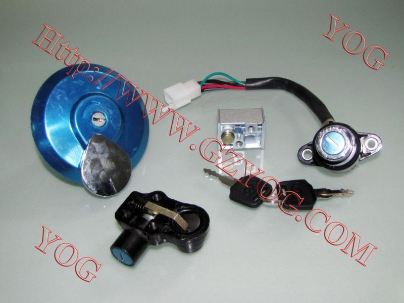Motorcycle Parts Llave De Contacto Lock Set Ignition Switch Key Set RTR180 Gn125 CB-125ace