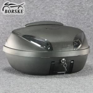 Universal Motorcycle Black Box 52L Motorcycle Case Backrest Top Box Motorcycle