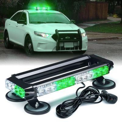 32 High Intensity LEDs 21 Strobe Patterns 360&deg; Wide Coverage High Brightness Green White Bicolor Car Traffic Safety Warning Light