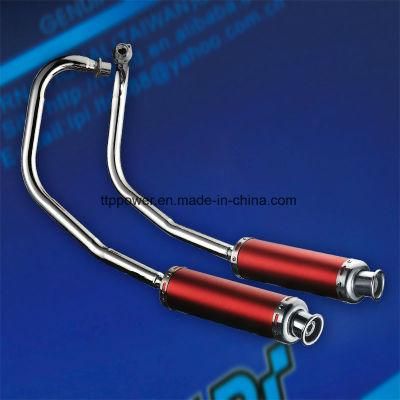 Cbt Motorcycle Parts Single Cylinder Modified Roundtail Red Racing Muffler